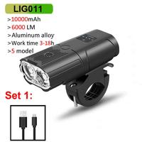 NEWBOLER Smart Bicycle Light Front 10000mAh Bike Light 6000Lumen Waterproof USB Charging MTB Road Cycling Lamp Bike Accessories