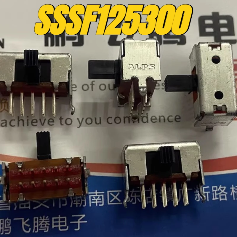 

（Brand New）10pcs/lot 100% original genuine:SSSF125300 toggle switch 10 pin 3-speed horizontal with bracket side sliding