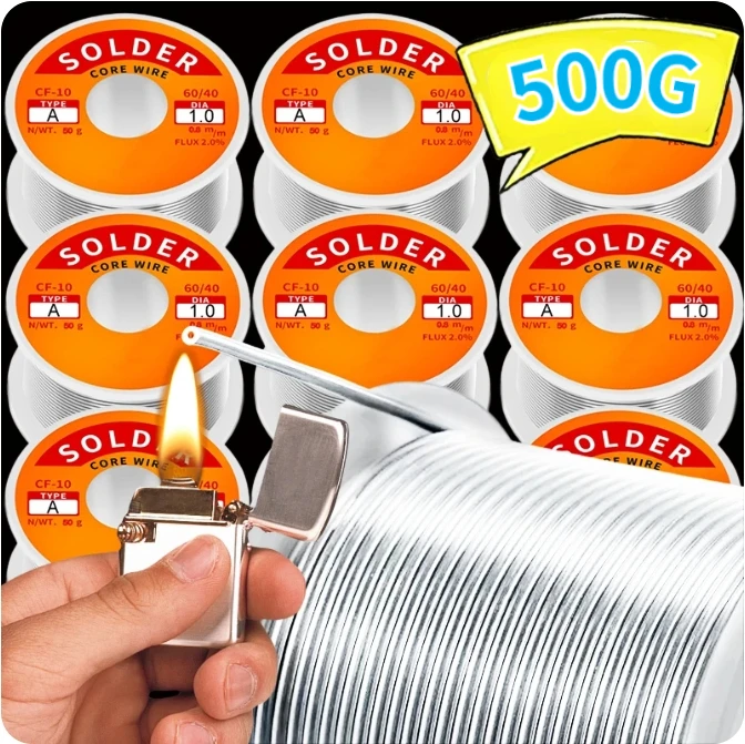 

200/50G Low Temperature Easy Melt Solder Wire Metal Copper Iron Tin Alloy Welding Wires Soldering Cored Rods Bar Repairing Tools