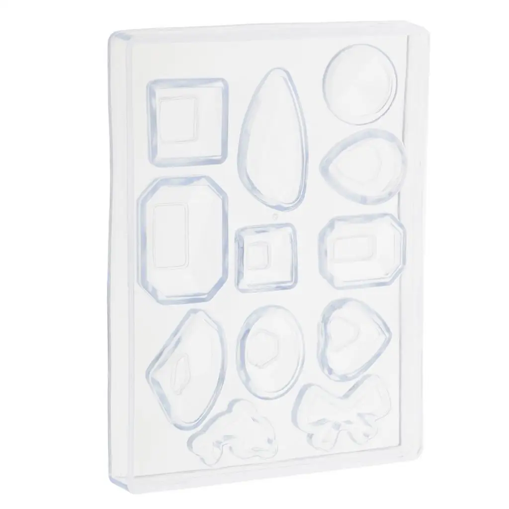 

Silicone Earring Necklace Pendant Mold Tray for Resin DIY Jewelry Handcraft