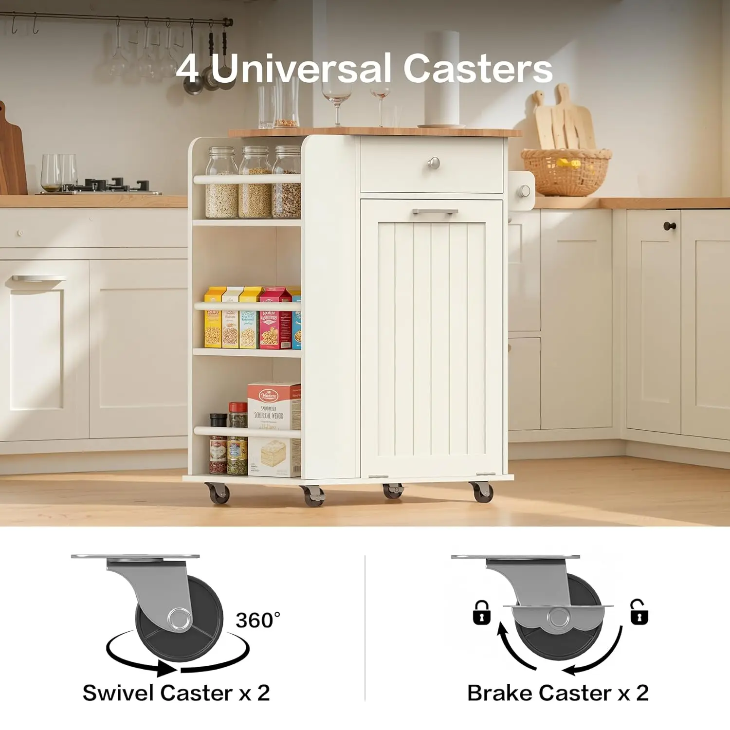 Thumbnail 4 - #4 Rolling Kitchen Islands List of Top Picks