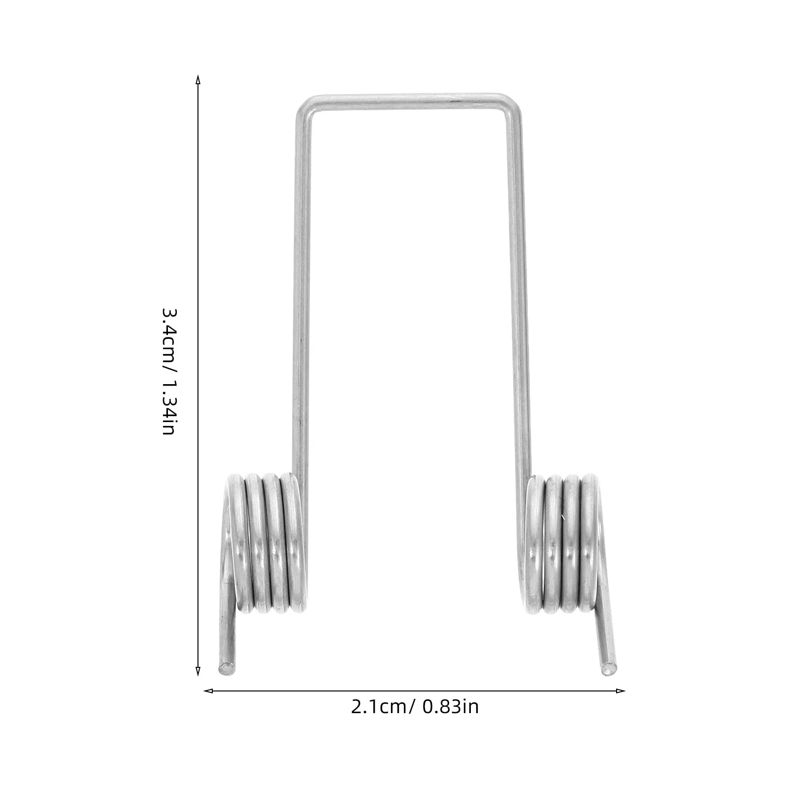 Resortes torsionales de acero inoxidable para tapa de cubo de basura, repuesto Universal, resorte de reparación ajustable, 6 uds.