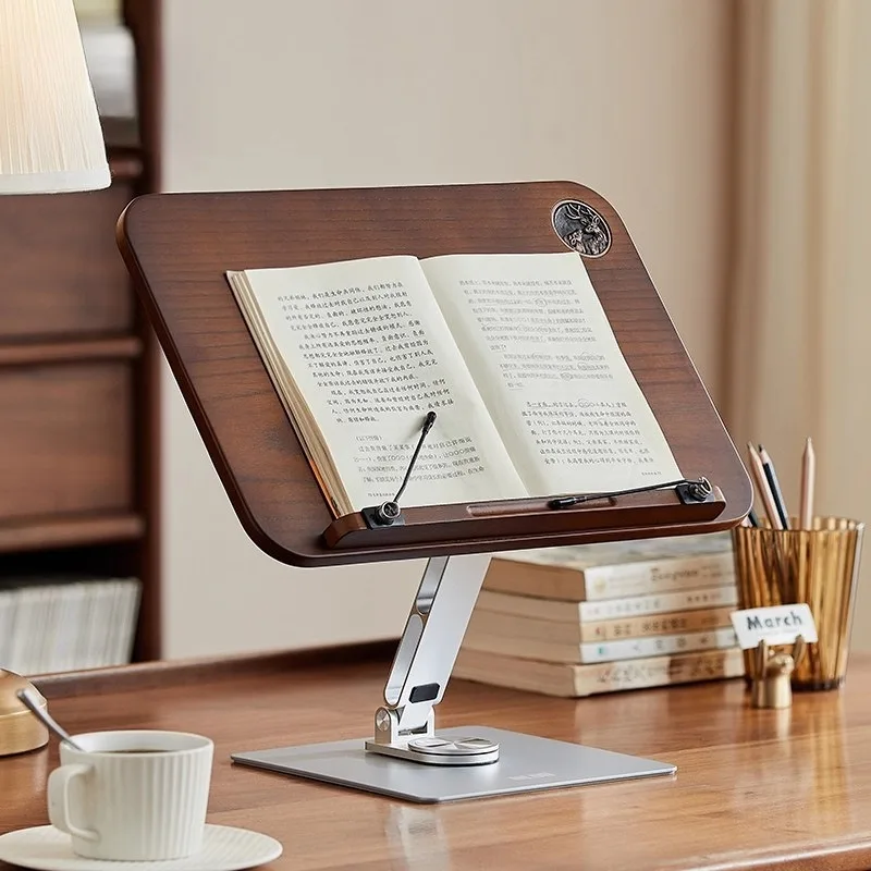 

Nalan Duohao вращающаяся книжная полка для чтения из цельного дерева, детская подставка для чтения книг с картинками, студенческая подставка для чтения планшетов для взрослых