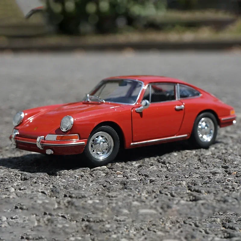 WELLY 1:24 1964 Porsche 911 Sports Car Alloy Car Model Diecast Toy Vehicle High Simitation For Children Kids Collect Gifts B114