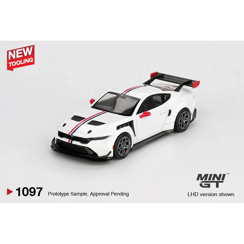 Pré-venda MINIGT 1097 1:64 Mustang GTD Ford Spirit of America Diecast Car Model Collection Toys