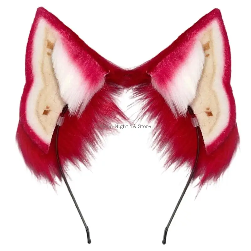 

Comfortable Dog Ears Furry Headbands For Enjoyment Maid Headwear Photo Props