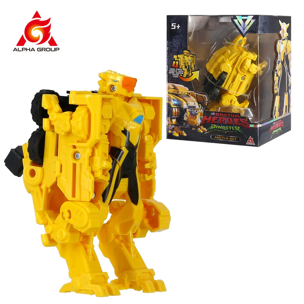 Quantum Heroes Dinoster 1pc 13cm Transformable Dinoster 2 Forms Transforms from Action Figure to a Dino-Bot  Anime Kid Toys Gift