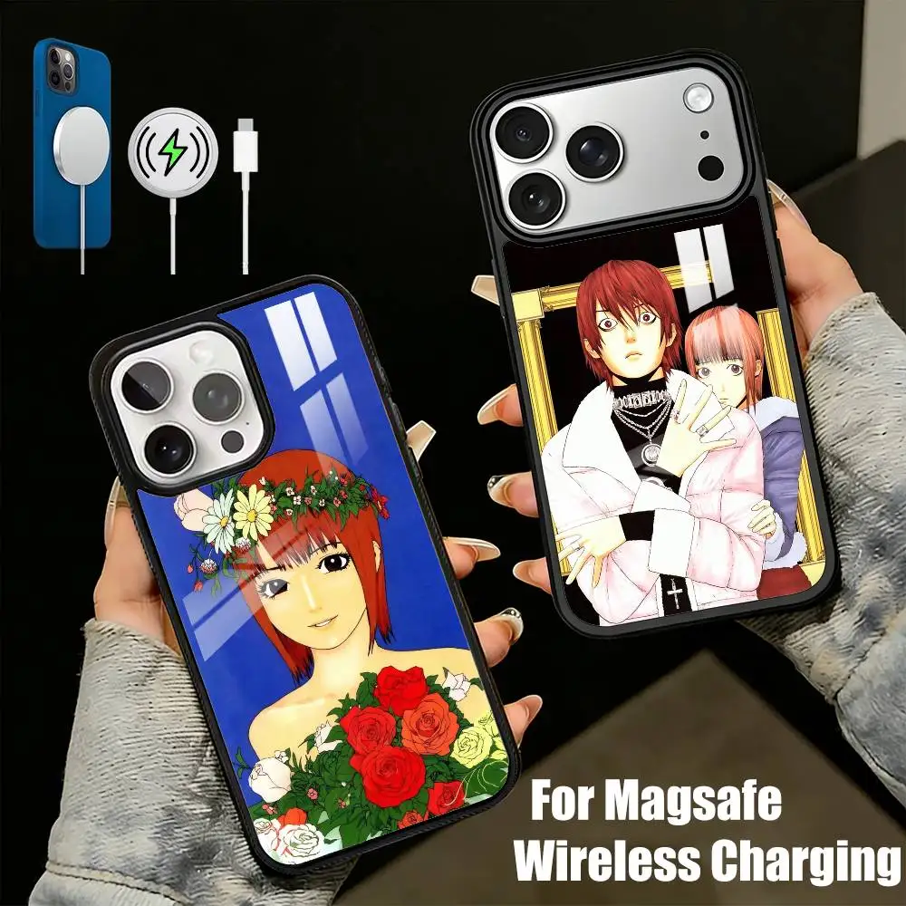 Nao x Aki Anime LG-Liar Game-S Phone Case For iPhone17,16,15,14,13 Plus,Pro Max Magnetic For Magsafe Wireless Charging