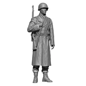 1/16 WWII ドイツ軍兵士 ぶれ レジン製モデルキット 未組立・未