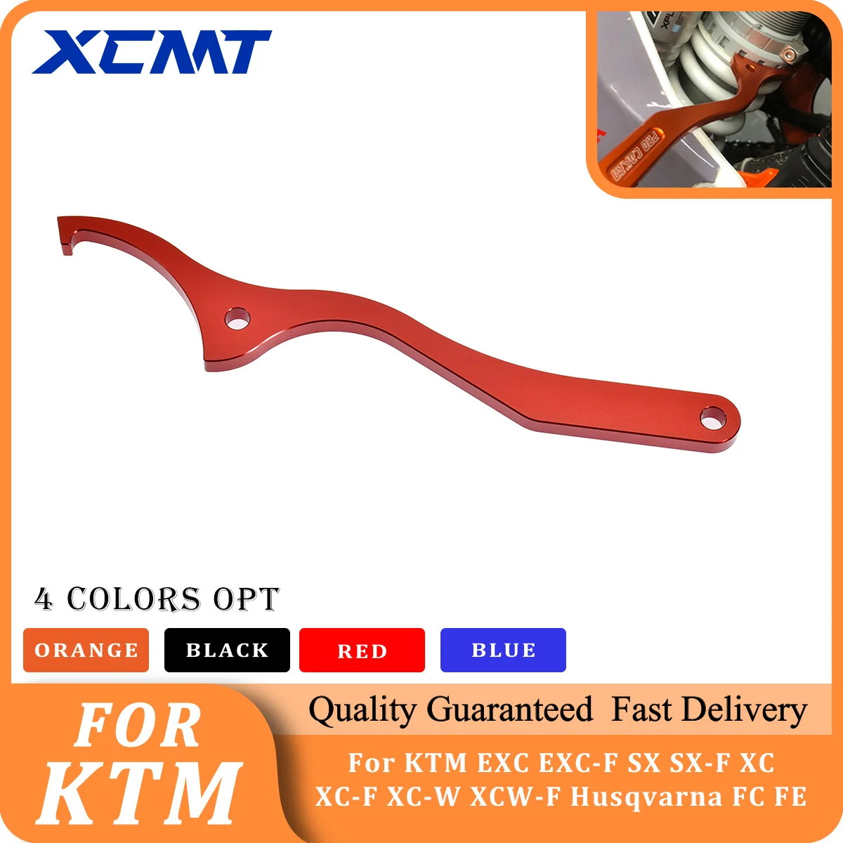 CNC Rear Damping Shock Absorber Spanner Wrench Tool For KTM EXC EXC-F SX SXF XC XCF For Husqvarna TE FE TC FC TX FX 125-501