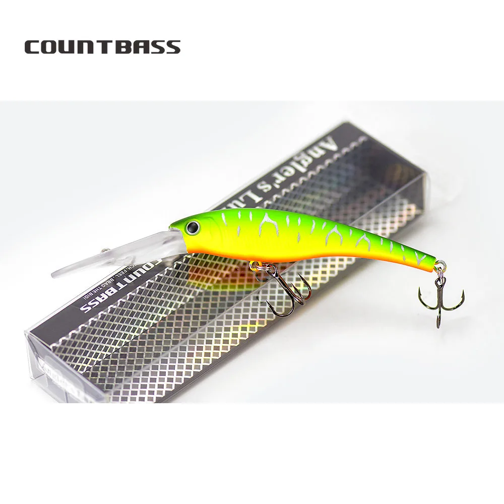 COUNTBASS Crank Baits 90mm 3-1/2" 13g 1/2 oz. Dive 5m 16ft Fishing Plastic Shad Wobbler Perch Leurre Angler’s Hardbait Lure view 5