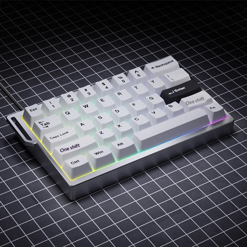 Darmoshark KT35 Magnetic Switch Wired Gaming Keyboard 35% Percent Layout CNC Aluminum Case 8K Polling Rate One Hand For Valorant