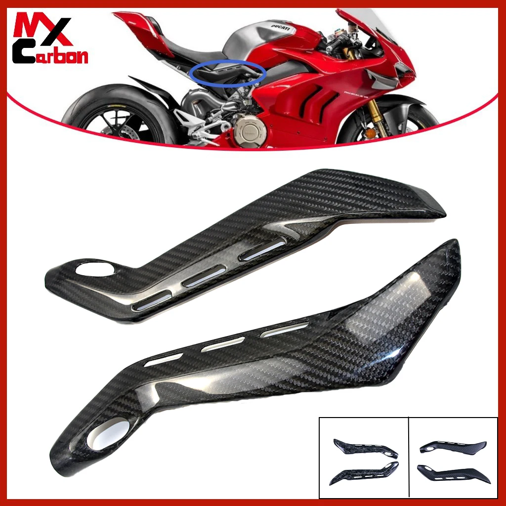 Motorcycle Side Plate Full Carbon Fiber Accessories For DUCATI Panigale V4 V4S V4R 2018 2019 2020 2021