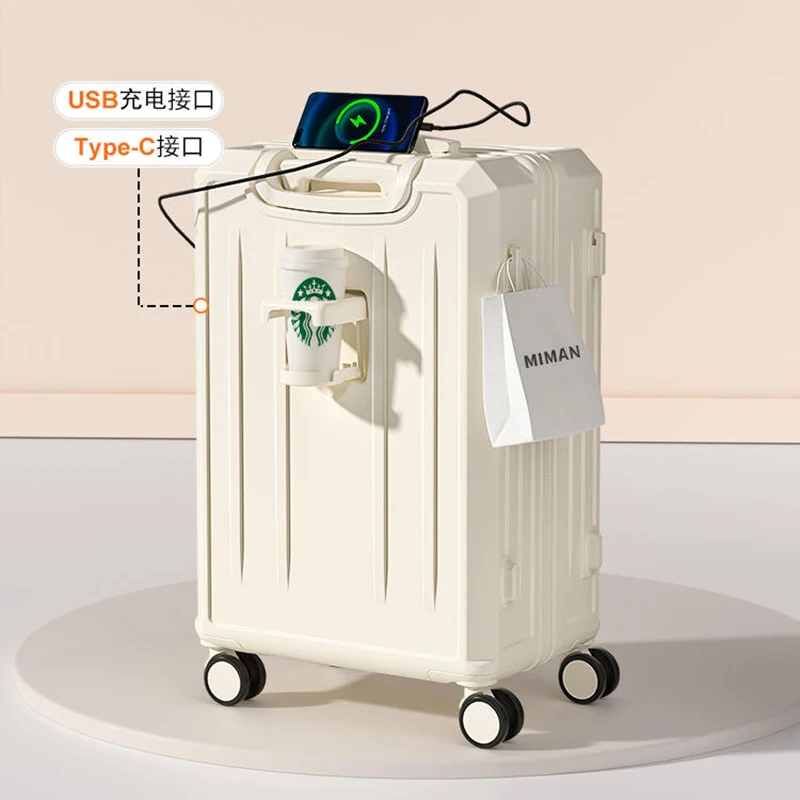 Suitcase woman 2024 new pull-rod suitcase large capacity 20 \