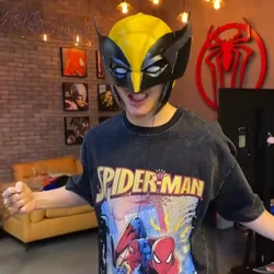 mar-vel Damaged Wolverine Mask with Magnatic Eyes 1:1 3D Resin Halloween Cosplay Mask Wolverine Helmet Cos masque for Gift