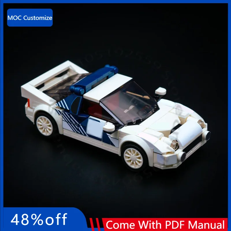 

361 деталь: Гиперкар RS200 Group B MOC — Модульный конструктор для самостоятельной сборки, креативный дизайн, подарок для мальчика на праздник