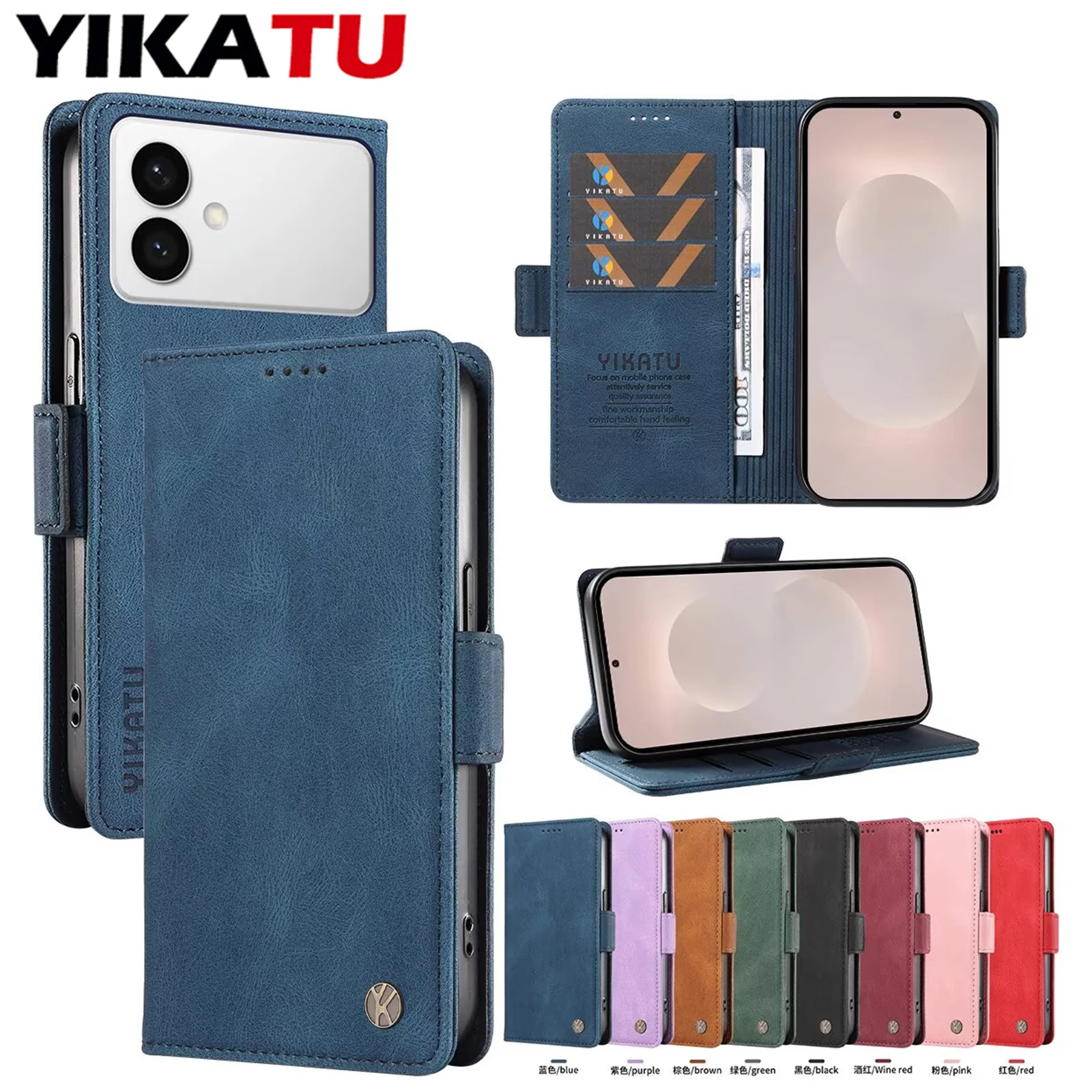 Wallet Stand Leather Case For Samsung Galaxy Note 20 Ultra 10 Pro 5G 10 9 8 S20 FE 2022 S10 Lite S10 E S8 S9 Plus S7 Edge Cover