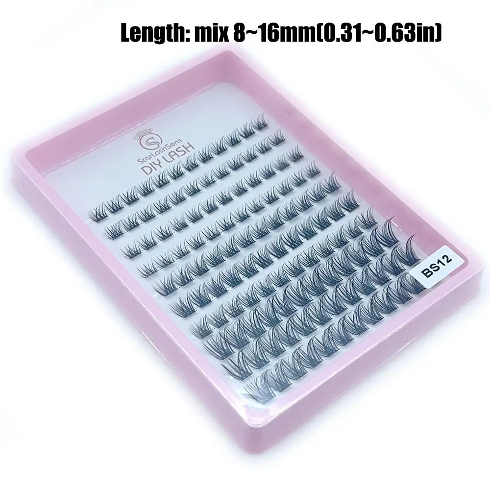 New Mixed Length Cluster Lashes Fluffy Thick Individual Lashes DIY Handmade False Eyelashes Eyelash Extension