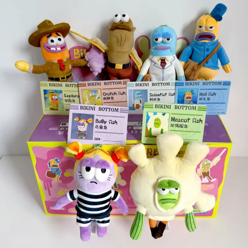 Pop Mart Spongebob Bikini Bottom Buddies 2 Series Genuine Blind Box Weird Plush Toys Figurines Bag Pendant Ornament Kids Gifts view 6