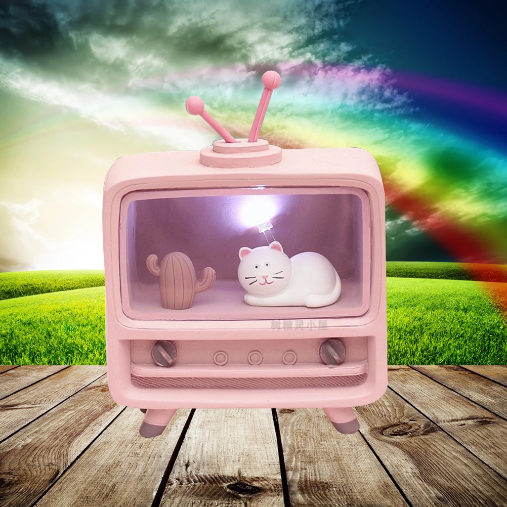 

Succulent Lamp LED Night Light Ambient Cute Kawaii Desk Lamps Bedroom Living Room Cartoon Resin Eco Friendly Energy