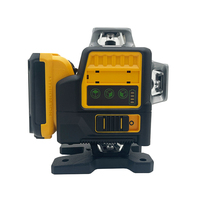 Industrial Construction Laser Level 360 Green Cross Line 16 Lines 4D Self-Leveling Outdoor Machine Tools Battery Power TWO Sets