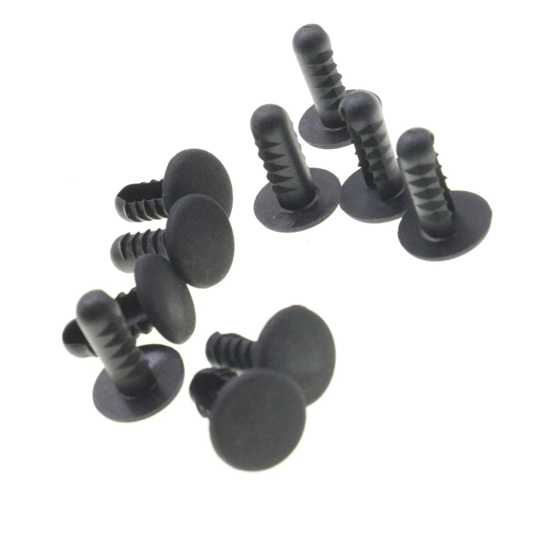 10 Pcs Rear Window Moulding Retainer Rivet Clips For Renault Nissan 7703-077-066 & 0153301781 Black Nylon Push Pin Fastener