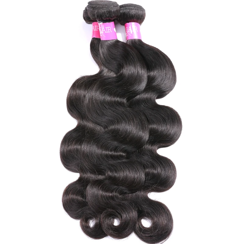ISEE HAIR Peruvian Body Wave Human Hair Bundles100% Human Hair Extension Natural Color Can Buy 1/ 3/ 4 Bundles Thick Hair Weaves