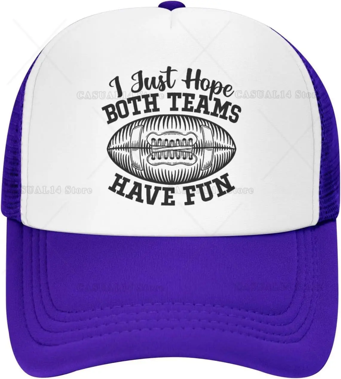 

I Just Hope Cute Trucker Caps for Women Cap I Just Hope Both Teams Have Fun Fashion Hat