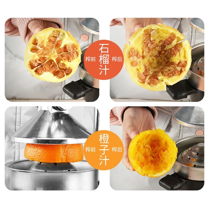 Upgraded Cast Iron Manual Fruit Juicer, Household & Commercial Hand Press Squeezer for Orange, Pomegranate, Lemon, Watermelon