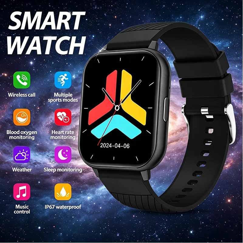 

Умные часы LIGE 2026: Множество спортивных режимов, беспроводные звонки, водонепроницаемость, управление музыкой, ежедневный мониторинг. Оригинальные смарт-часы для мужчин.