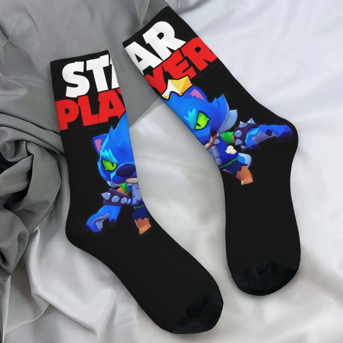 Brawling-Heros Videogame Socks Gothic Stockings Winter Anti Slip Women Men Socks Medium Soft Printed Running Socks