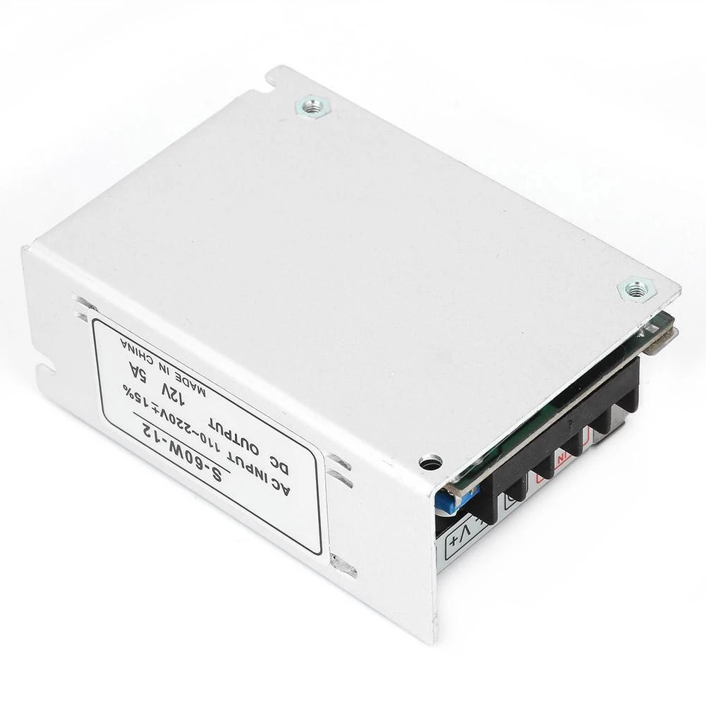 

12V 5A Switching Power Supply 60W Power Supply Transformer Switch 220 AC To 12V DC for LED Strip Light