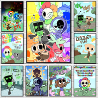 1PC Game D-Dandys W-World Poster Waterproof Wall Art High Quality Print Movie Posters For Living Bedroom Retro Room Decor Gift