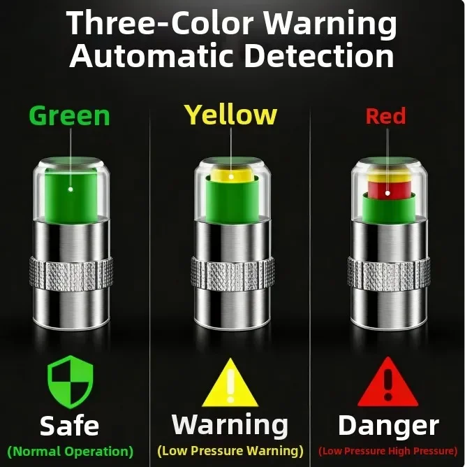 Tire Pressure Monitoring Valve Car Tire Pressure Monitor Valve Stem Car Tire Pressure Monitor Valve Cap Car Garden