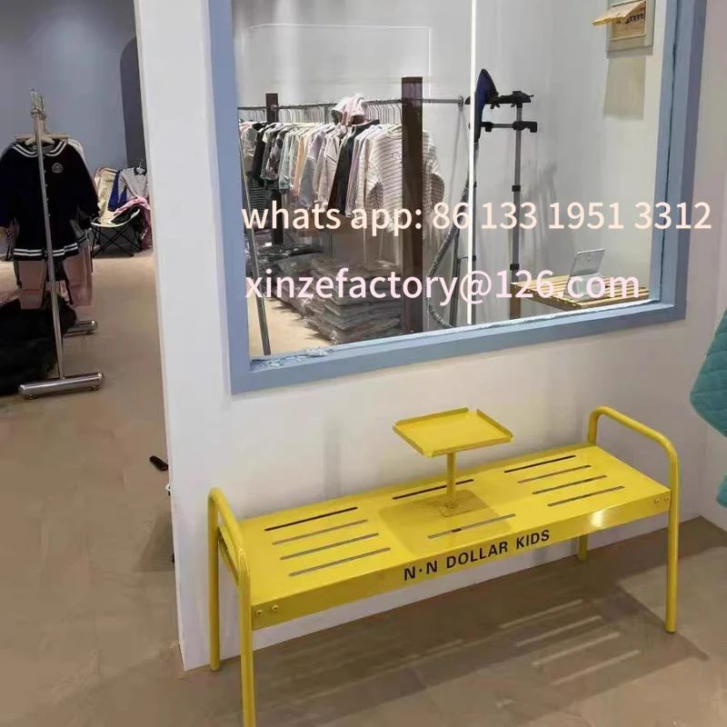 

Customizable Outdoor Park Bench Dopamine Wind Iron Rest Stool