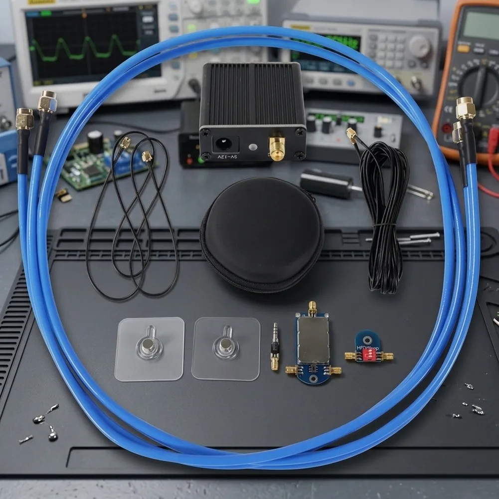 Active Full-Band Magnetic Loop For antenna for 50K-500MHz Reception Suitable for HF AM For FM Shortwave Radio Applications