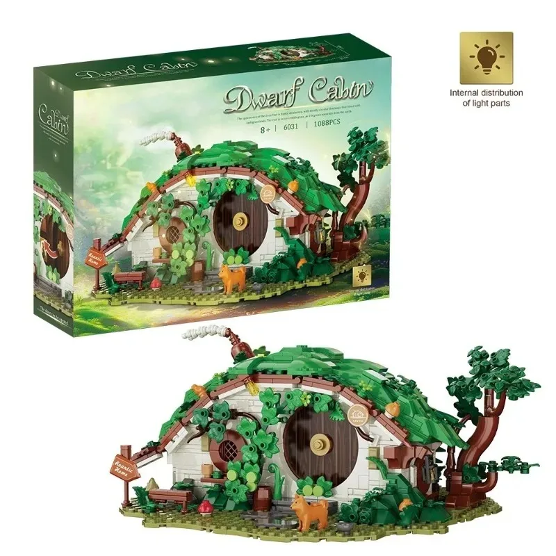 DK6031 1088PCS MOC Dwarf Home Fantasy Building Kit Collectible DIY Model Mecha Elements Summer Holiday Gift for Kids Adults