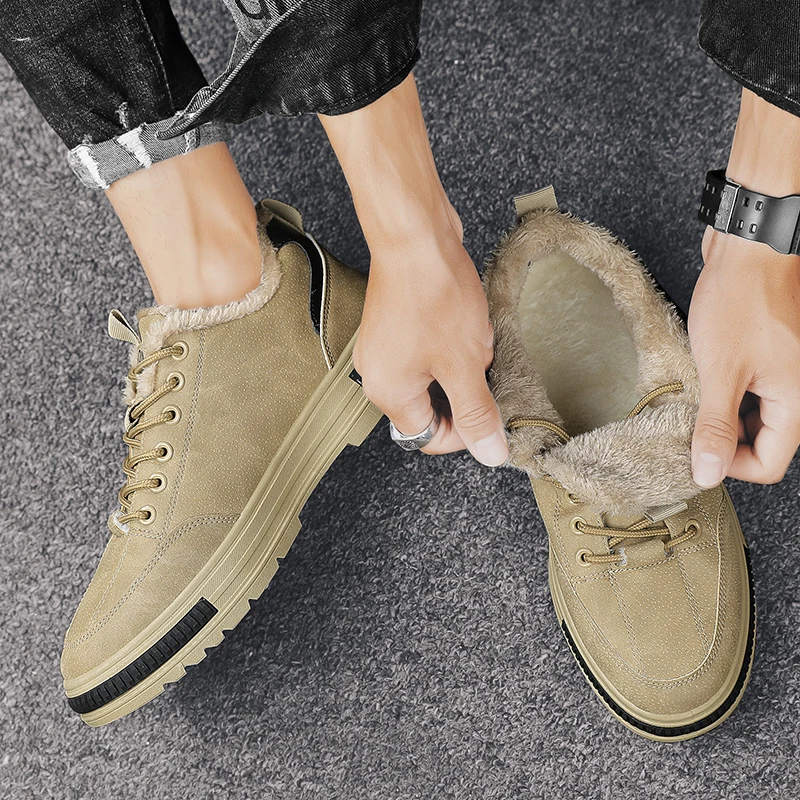 

Мужские флисовые теплые плоские низкие кеды с цветными блоками, осенне-зимние новые легкие повседневные прогулочные кроссовки на шнуровке для улицы