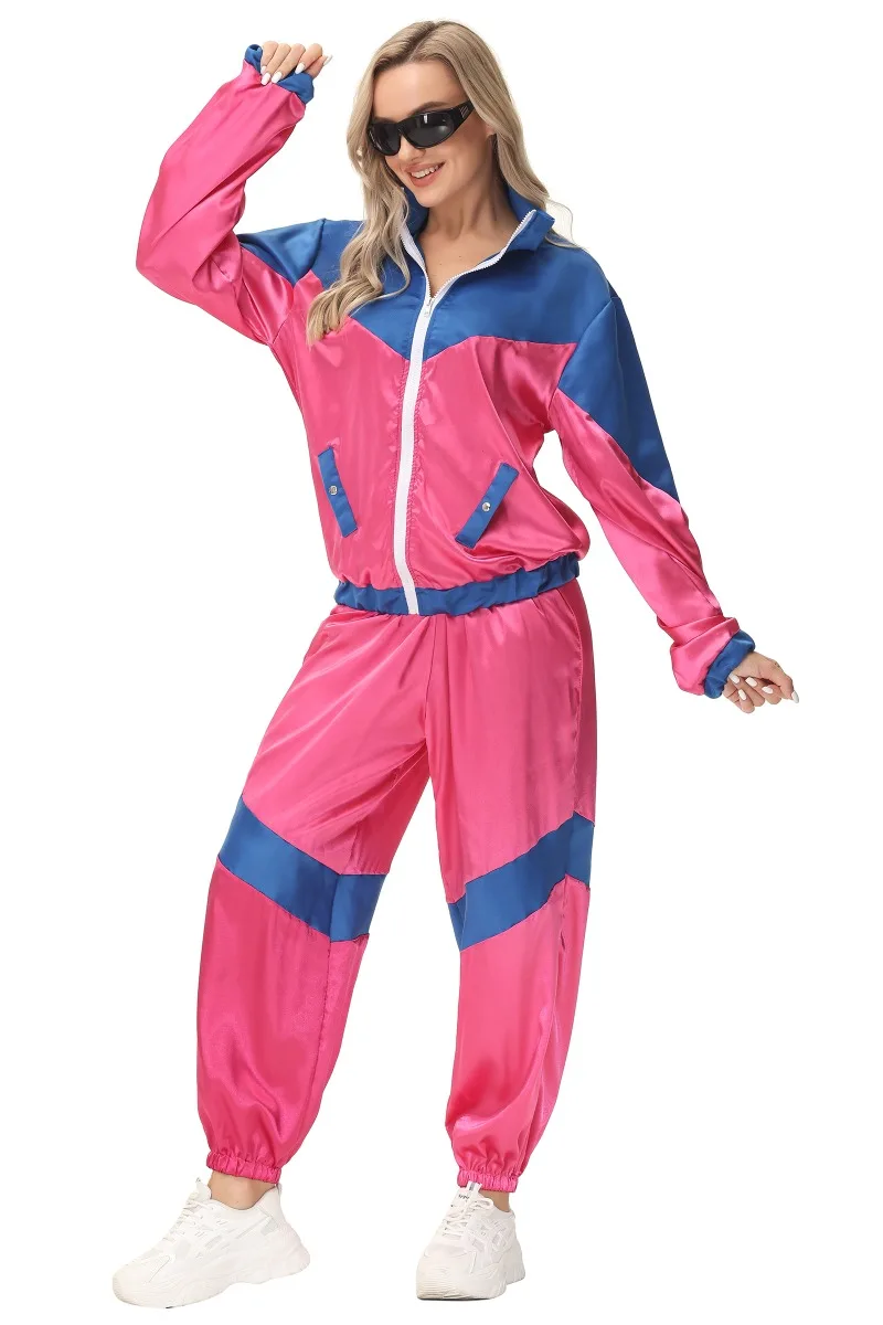 Halloween Nieuwe Retro Mannen Vrouwen Koppels Feest Performance Kleding 60S 70S Cosplay Hippie Hippie Disco Kostuum