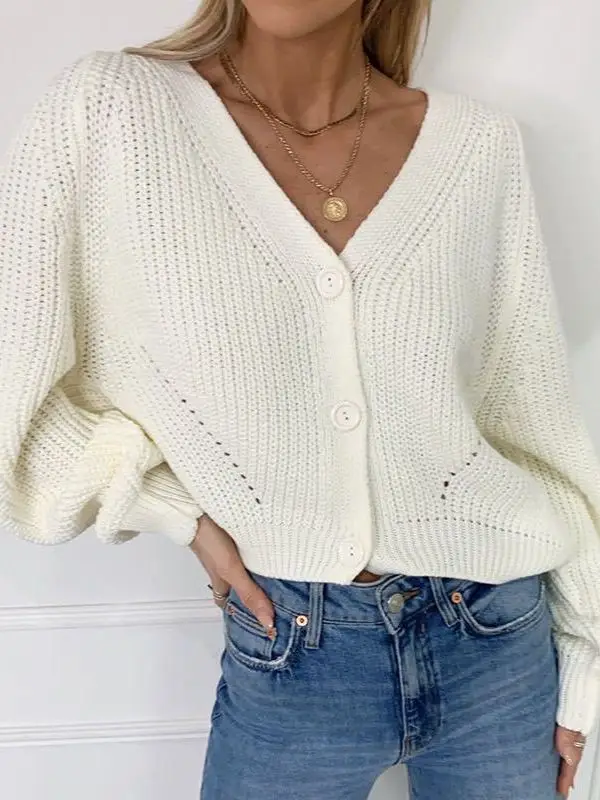 

Цветной фонарь Све Кардиган на пуговицах Свободного кроя Женский свитер Street Sle Полиэфирное волокно Long Sve Moisture ng