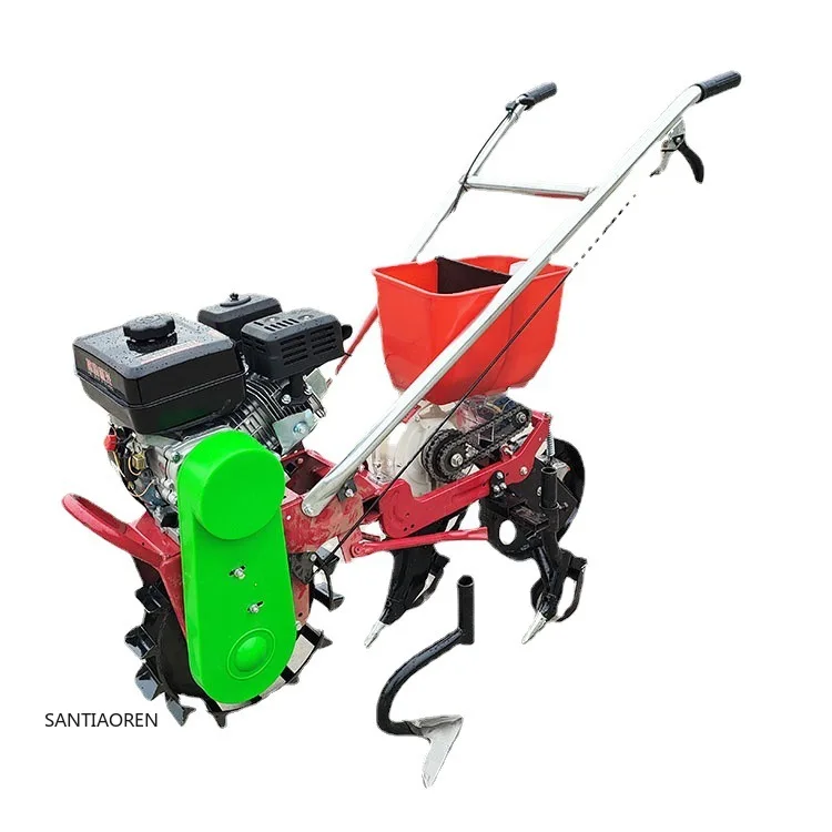 

2025Farm Diesel Plough Machine Mini Tiller Machine Cultivator Power Tiller Plough Gasoline Corn Soybean Planter Peanut Seeder
