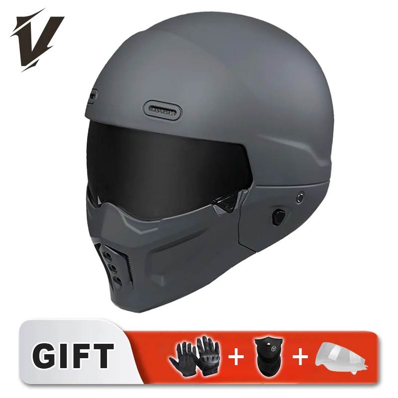 Kask motocyklowy Vgv Cycling Trzyczęściowy Prezent Skorpion Pełny i Otwarty Modularny Kask Motocyklowy Całoroczny Certyfikacja Dot Styl Mecha