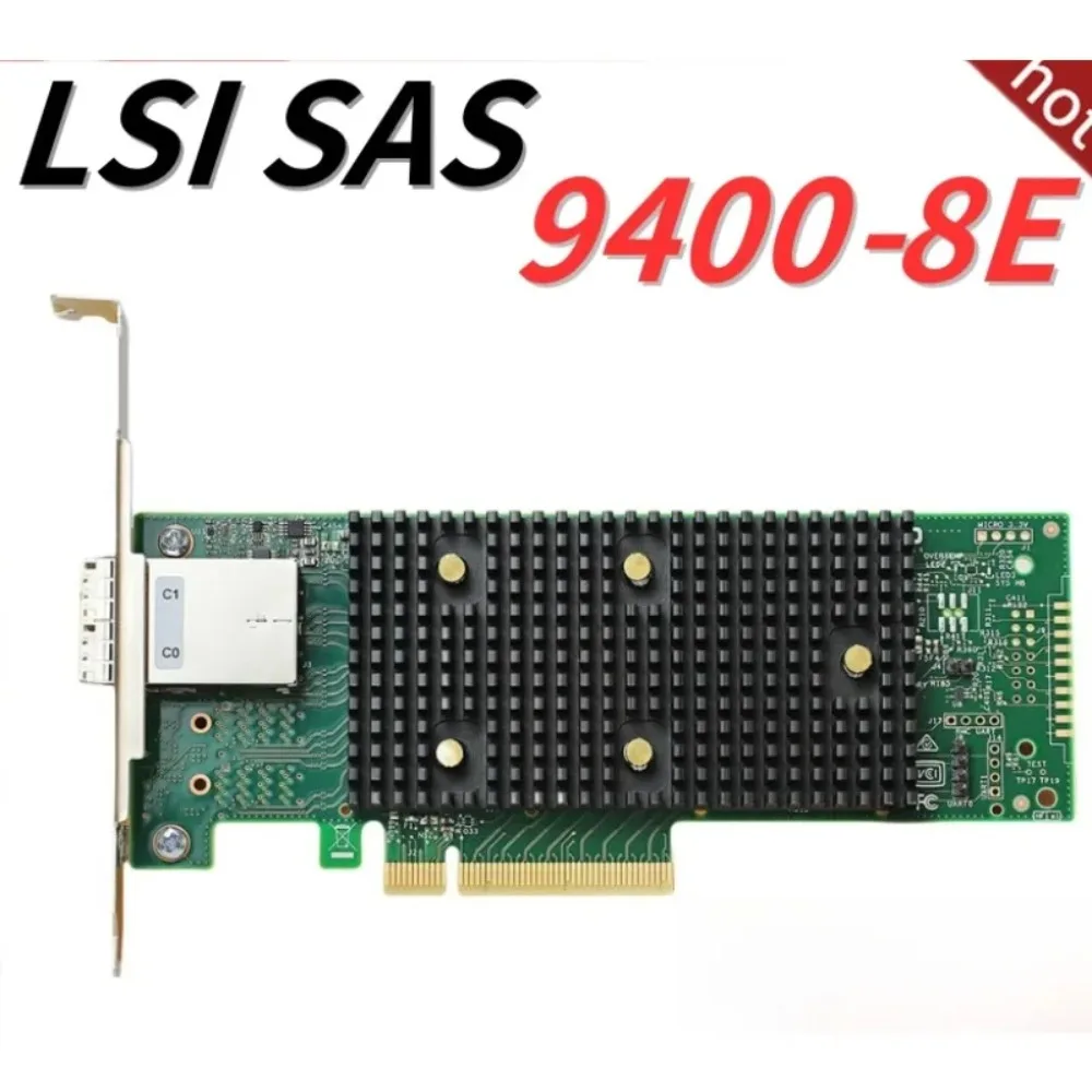 

Проходная карта LSI HBA 9400-8E SAS3408 PCIe3.1x8 (NVMe) 12 Гбит/с SATA