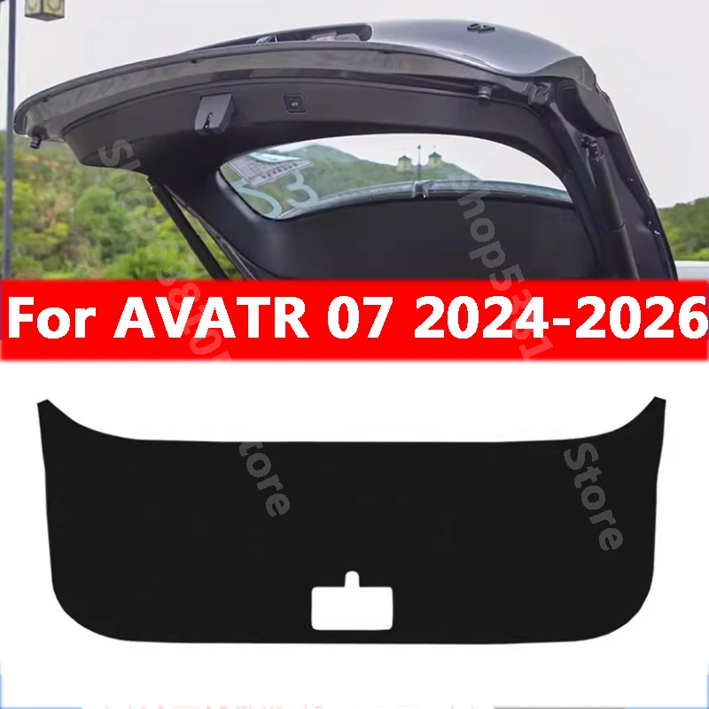 For Avatr 07 2024 2025 2026 Car Trunk Tailgate Protection Pad Trunk PU Leather Anti-dirty Pad Accessories Cover