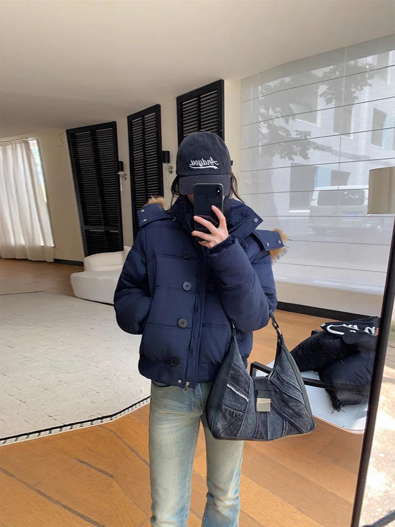 

Куртка-пуховик женская, розовая, короткая, приталенная, стеганая, укороченная, стильная, современная, минималистичная, в корейском стиле, городская