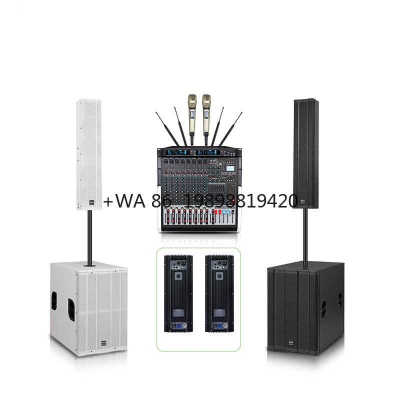 Indoor and Outdoor Performances Professional Sound Column Speaker System, Professional Active Speaker System for Multimedia