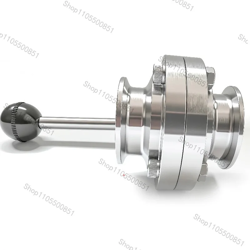 304 Sanitary Grade Quick-loading Butterfly Valve 316 Stainless Steel Clamp Valve Chuck Manual Buckle Disc Valve Clamp