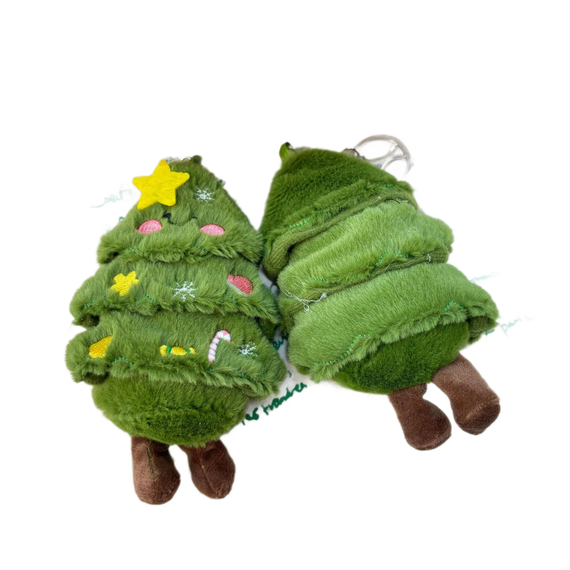 クリスマスツリー雪だるま人形ぬいぐるみペンダント新しい漫画ぬいぐるみ人形バッグチャームキーホルダーインクリスマスデコレーションかわいいギフト