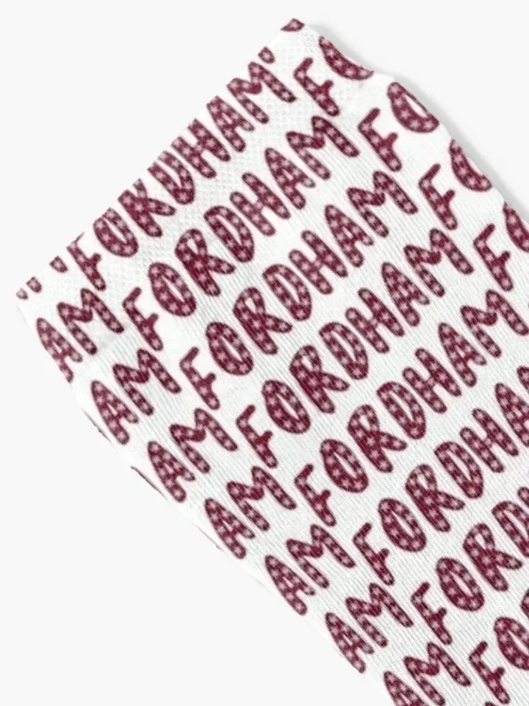 Fordham University Socks winter men cotton high quality crazy happy Socks For Women Men's