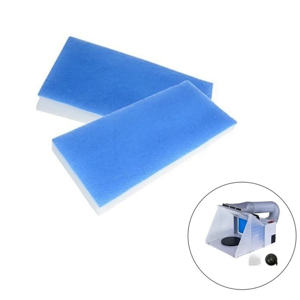 For Spray Booth Filter Cotton 8pcs 2 Layer For High Density Fiberglass for Vent Hood 405x185x20mm Blue White Fiber